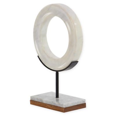 White Marble Ring Sculpture image