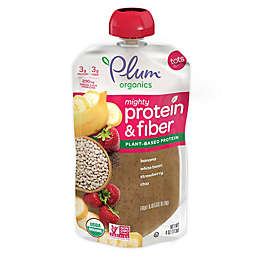 Plum Organics Mighty Protein and Fiber Banana, White Bean, Strawberry, and Chia Pouch