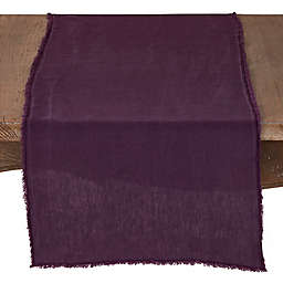 Saro Lifestyle Graciella Fringed 72-Inch Table Runner in Purple