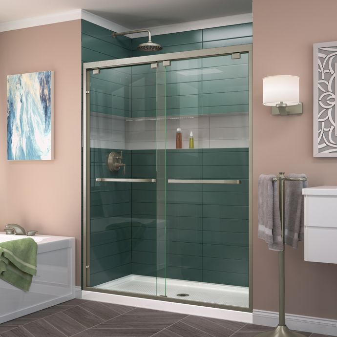 Dreamline Encore 56 60 W X 76 H Semi Frameless Bypass Shower Door