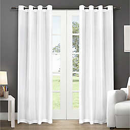 Chatra 84-Inch Grommet Top Window Curtain Panels in Winter  (Set of 2)