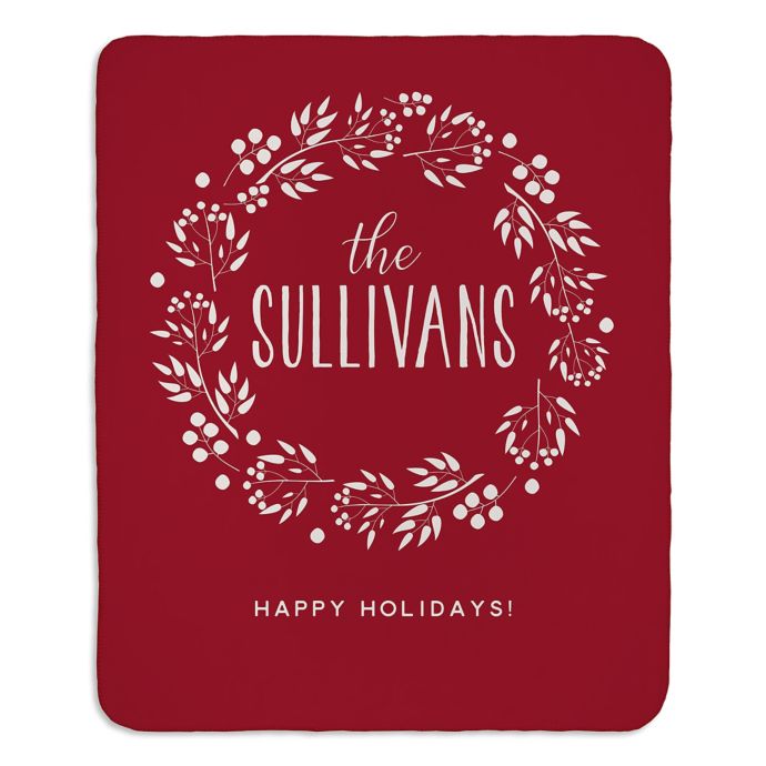 Christmas Wreath Multicolor Throw Blanket Bed Bath & Beyond