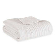 Madison Park Tuscany Oversized Quilted Throw in White