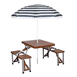 Stansport® Portable Picnic Table & Umbrella