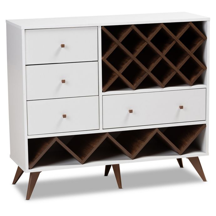 Baxton Studio Colton Wooden Wine Storage Cabinet Bed Bath Beyond