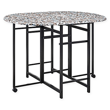 Faux Marble Counter-Height 3-Piece Dinette Set. View a larger version of this product image.