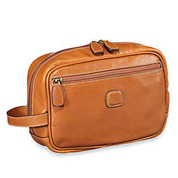 Bric's Pelle Traditional Shave Case in Cognac