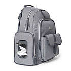 Alternate image 2 for carter&#39;s&reg; Stow Away Diaper Bag Backpack in Heather Grey