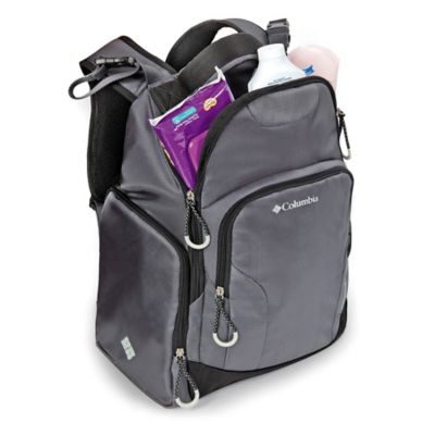 california innovations columbia summit rush diaper backpack in grey