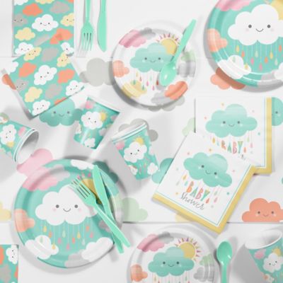 baby shower plates and cups
