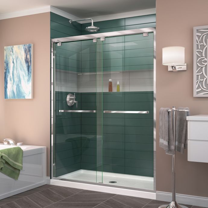 Dreamline Encore 50 54 Inch X 72 Inch Semi Frameless Bypass Shower Door