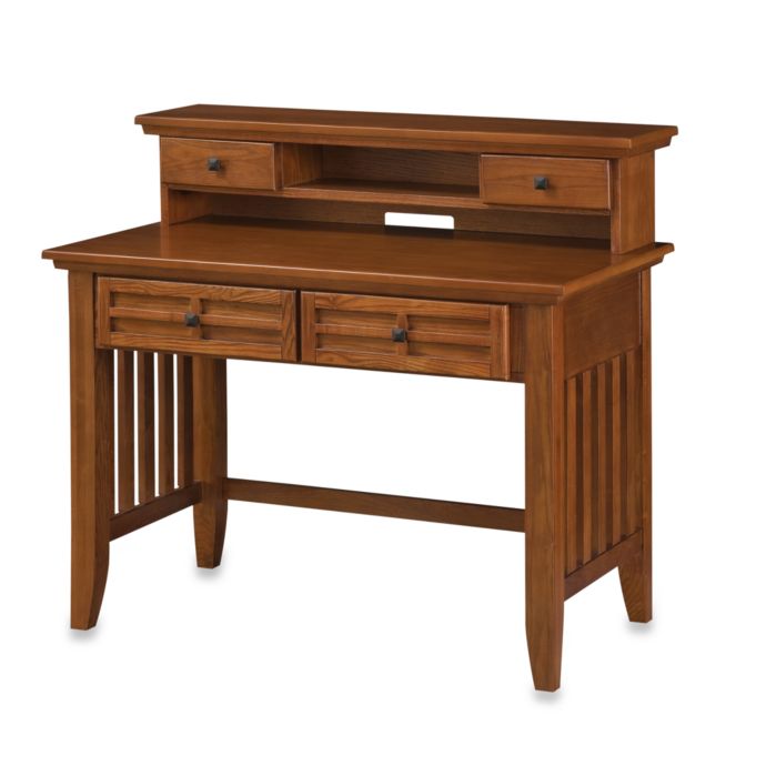 Home Styles Arts Crafts Cottage Oak Student Desk W Hutch Bed