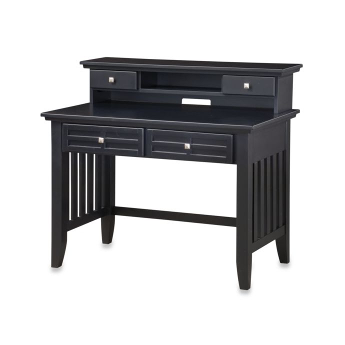 Home Styles Arts Crafts Black Student Desk W Hutch Bed Bath
