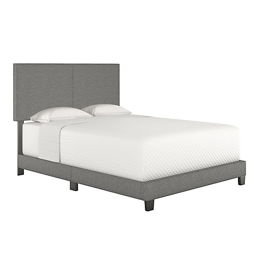 Alternate image 1 for E-Rest Francis Linen Upholstered Bed Frame