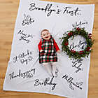 Alternate image 0 for Baby&#39;s First Holiday Milestone Fleece Blanket