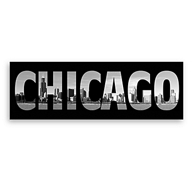 Chicago Black and White Wall Art. View a larger version of this product image.