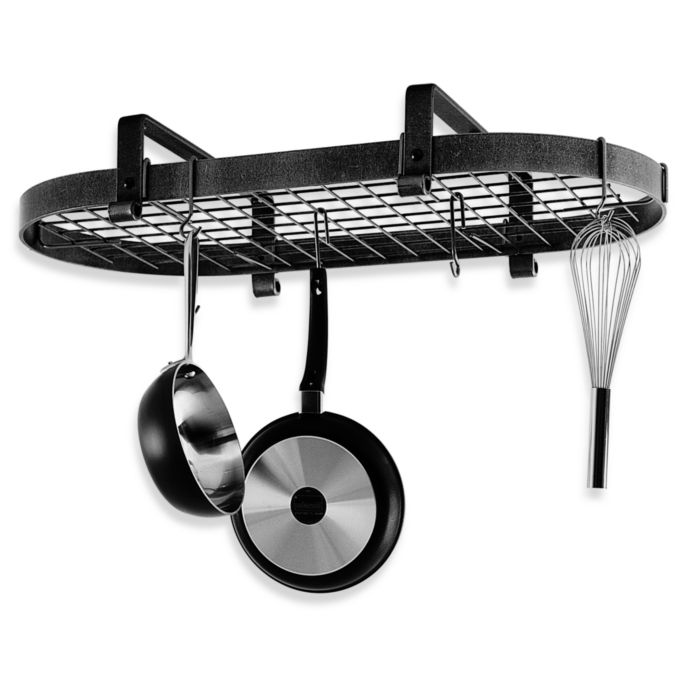 Enclume Premier Collection Low Ceiling Oval Pot Rack With