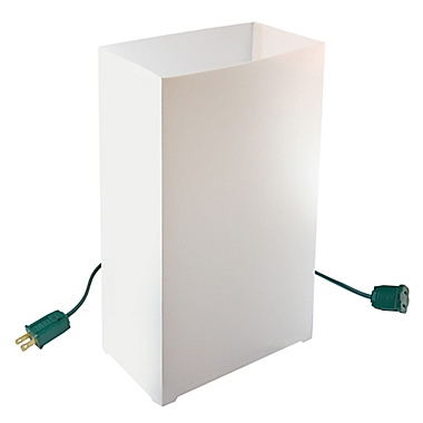 Electric White 10-Count Luminaria Kit. View a larger version of this product image.