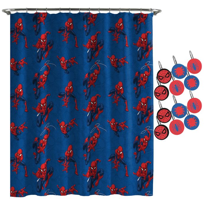 Marvel Spiderman Spidey Crawl Shower Curtain Bed Bath Beyond