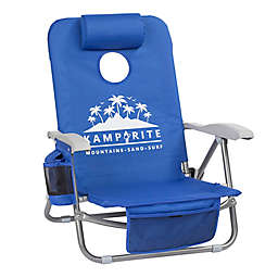 Kamp-Rite® SAC-IT-UP™ Cornhole Beach Chair in Blue
