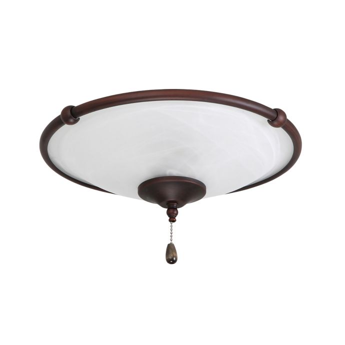 Emerson Low Profile 3 Light Ceiling Damp Light Kit In Bronze Bed