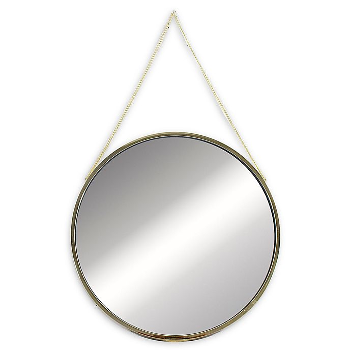 12 Inch Round Mirror With Hanging Chain, Round Mirror Hanging