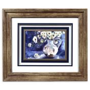 Prinz Flowers 14-Inch x 12-Inch Framed Shadow Box Art in Purple