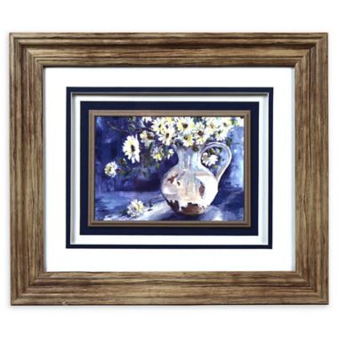 Prinz Flowers 14-Inch x 12-Inch Framed Shadow Box Art in Purple. View a larger version of this product image.