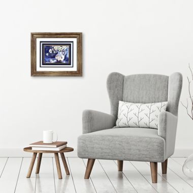 Prinz Flowers 14-Inch x 12-Inch Framed Shadow Box Art in Purple. View a larger version of this product image.