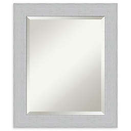 Amanti Art 24-Inch x 24-Inch Shiplap Wall Mirror in White