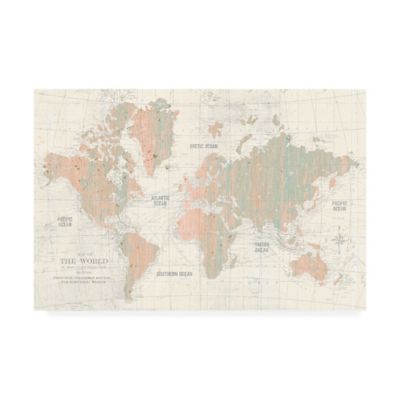 Bed Bath And Beyond Map Trademark Fine Art Old World Map Canvas Wall Art | Bed Bath & Beyond