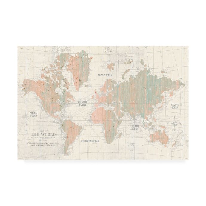 Trademark Fine Art Old World Map Canvas Wall Art