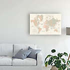 Alternate image 2 for Trademark Fine Art Old World Map 22-Inch x 32-Inch Canvas Wall Art