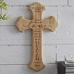 Heaven In Our Home Personalized Wood Cross