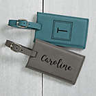 Alternate image 1 for Personalized Leatherette Luggage Tag