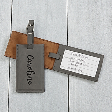 Personalized Leatherette Luggage Tag. View a larger version of this product image.