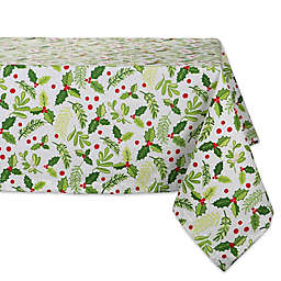 Design Imports Boughs of Holly Tablecloth