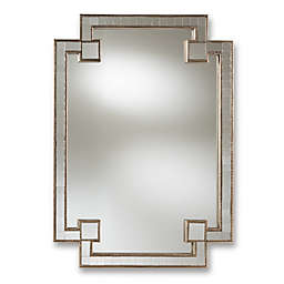 Baxton Studio 35-Inch x 49-Inch Ciro Wall Mirror in Silver
