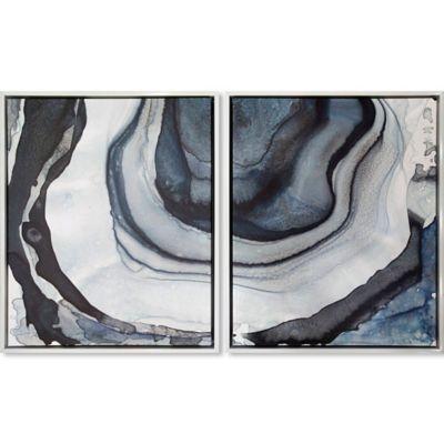 Blue Marble 17.5-Inch x 21.5-Inch Framed Wall Art (Set of 2) image