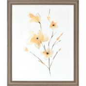 Morning Glory 20-Inch x 24-Inch Framed Paper Wall Art in Yellow