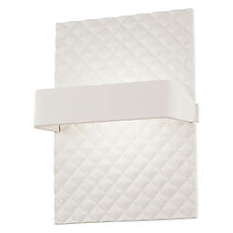 Minka Kovacs® Quilted LED Wall Sconce in Matte White