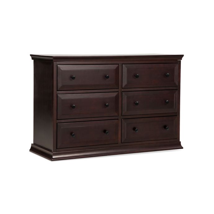 Davinci Signature 6 Drawer Double Dresser In Dark Java Bed Bath