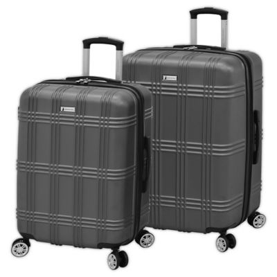 london fog black and white luggage