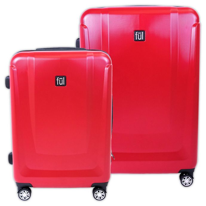 ful® Load Rider Hardside Spinner Checked Luggage in Red Bed Bath & Beyond