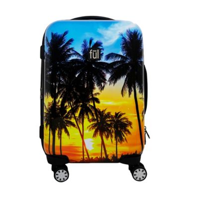 orange luggage carry on