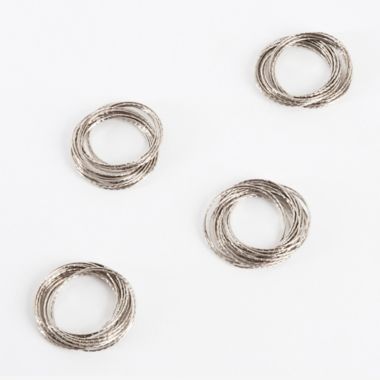 Saro Lifestyle Bangle Napkin Rings (Set of 4). View a larger version of this product image.