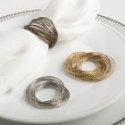 Alternate image 2 for Saro Lifestyle Bangle Napkin Rings (Set of 4)