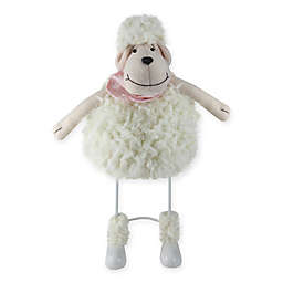 Northlight® 16-Inch Faux Fur Sheep Figure with Bandana in White