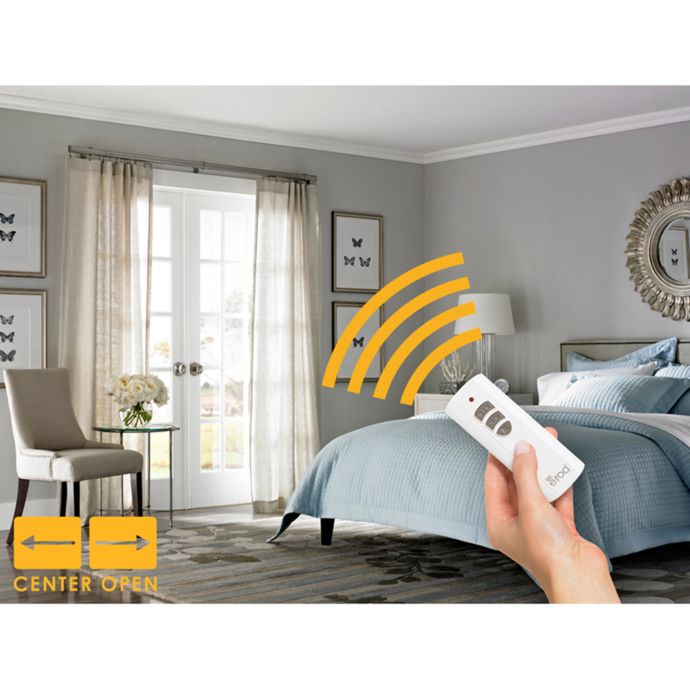 Erod Center Open Motorized Drapery Rod Kit Bed Bath And Beyond