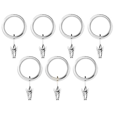 Umbra&reg; Esquire Nickel Clip Rings (Set of 7). View a larger version of this product image.